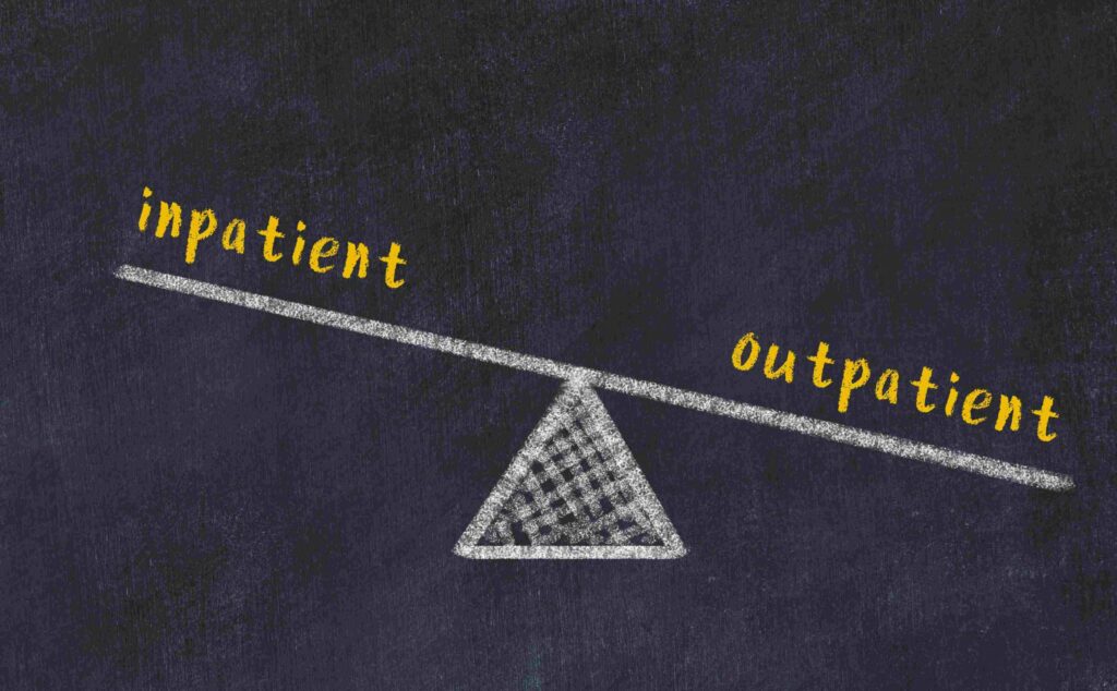 inpatient vs. outpatient rehab